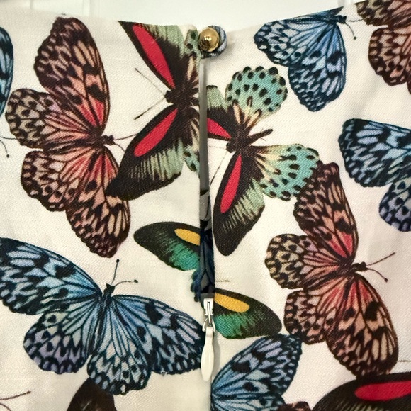 Colorful Butterfly Print Dress - Picture 4 of 5